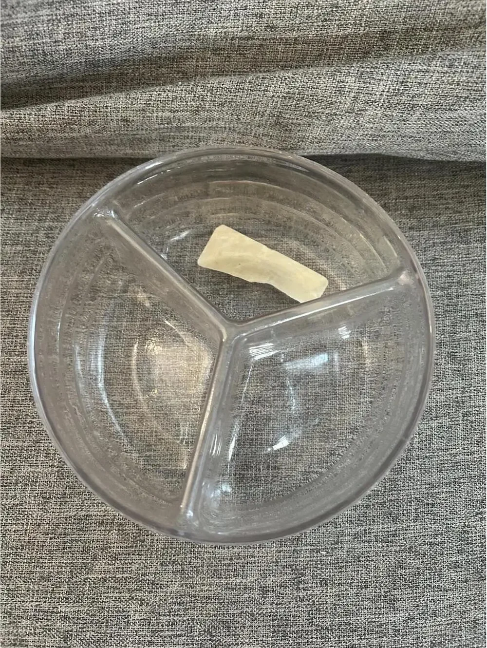 Longaberger Plastic Protector For Button Basket 3 Way Divided Hard Plastic